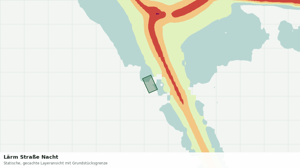 Statische Kartenansicht: Lärm Straße Nacht