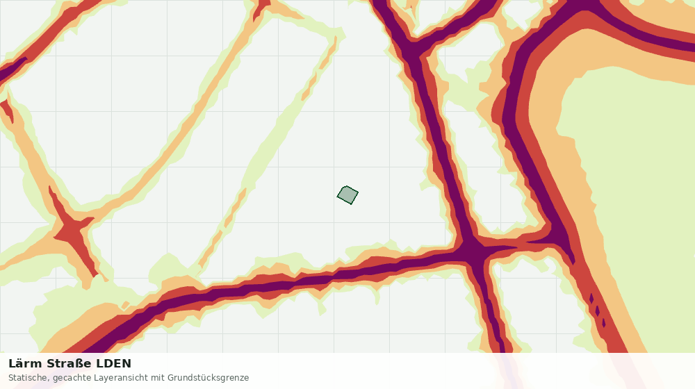 Statische Kartenansicht: Lärm Straße LDEN