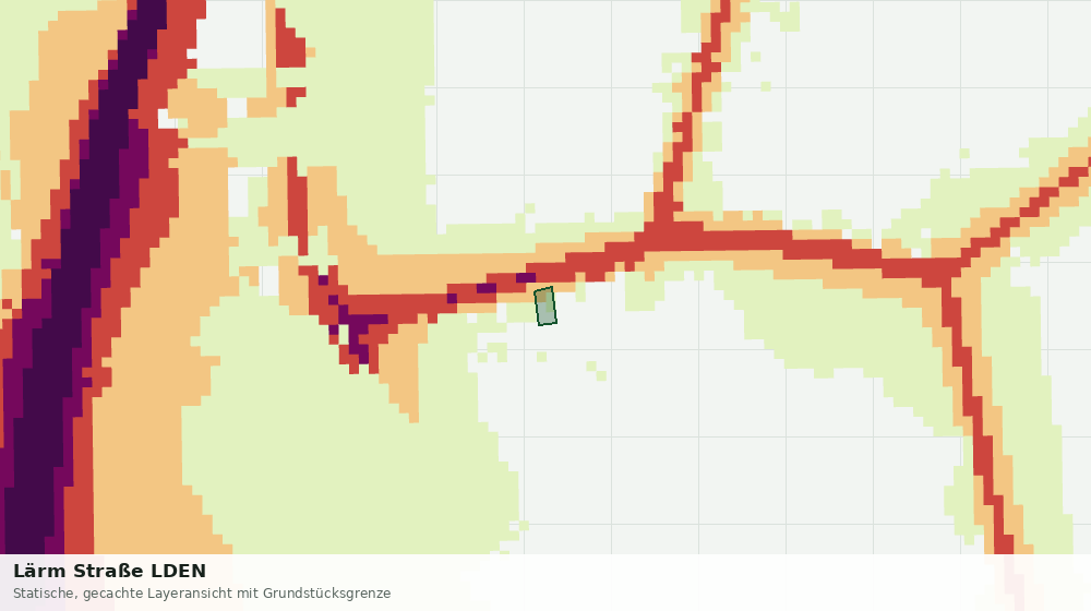 Statische Kartenansicht: Lärm Straße LDEN