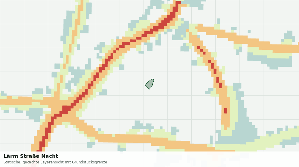 Statische Kartenansicht: Lärm Straße Nacht