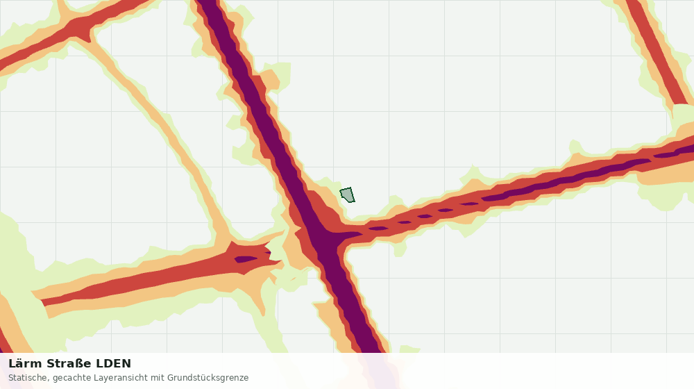 Statische Kartenansicht: Lärm Straße LDEN