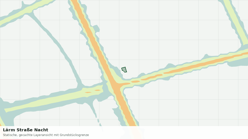 Statische Kartenansicht: Lärm Straße Nacht