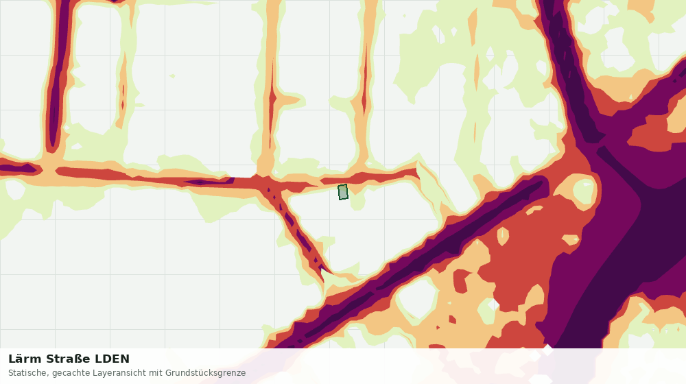 Statische Kartenansicht: Lärm Straße LDEN