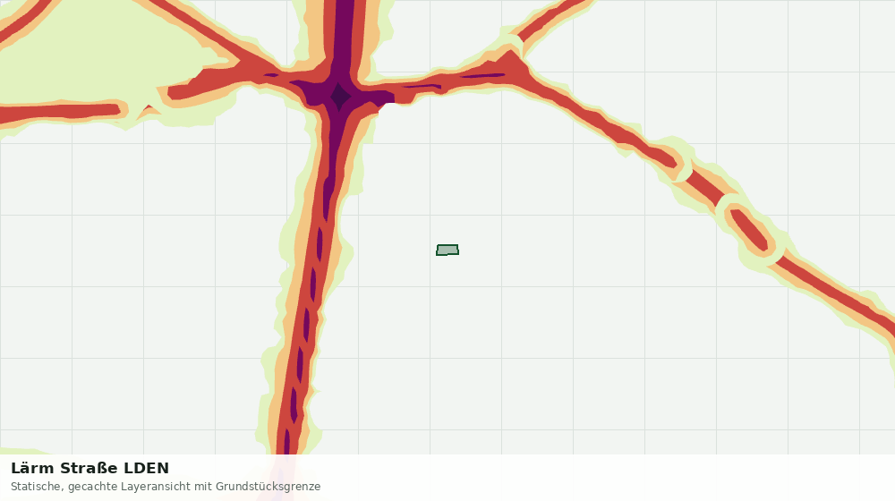 Statische Kartenansicht: Lärm Straße LDEN