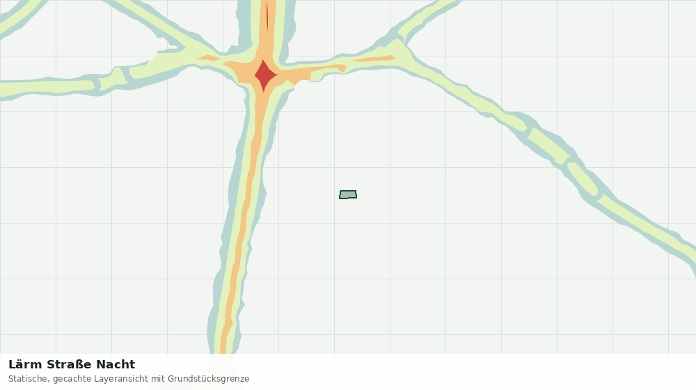 Statische Kartenansicht: Lärm Straße Nacht