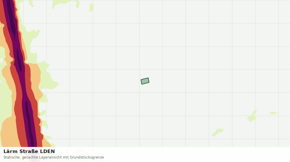 Statische Kartenansicht: Lärm Straße LDEN