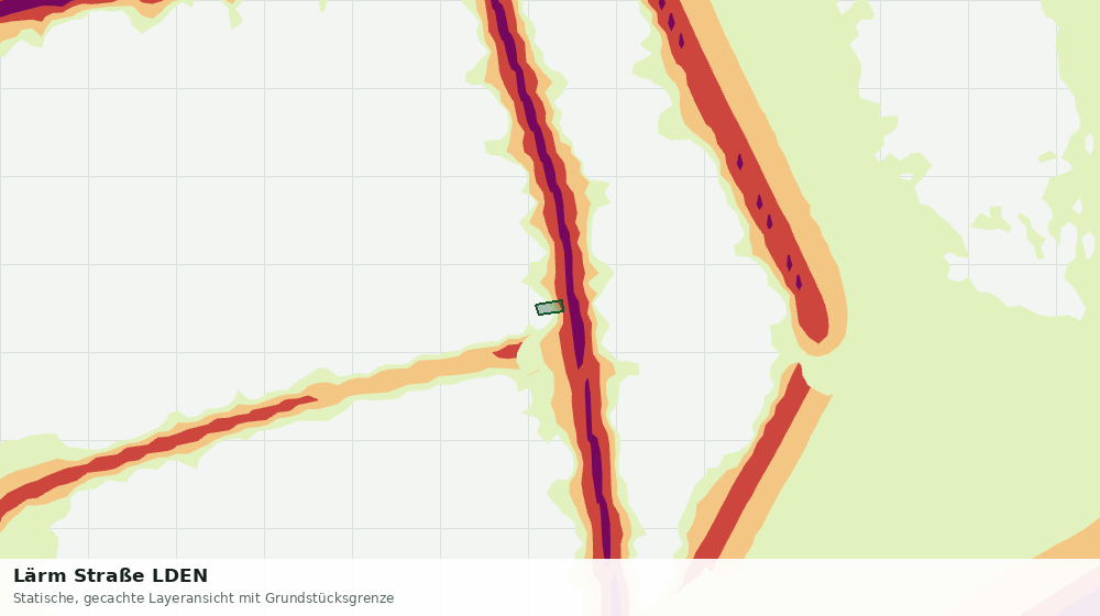 Statische Kartenansicht: Lärm Straße LDEN