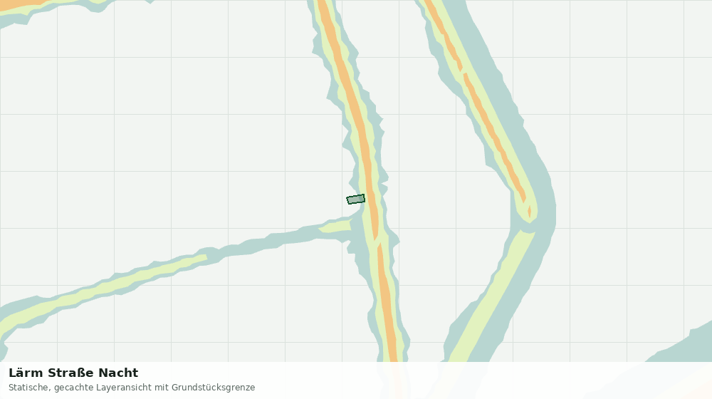 Statische Kartenansicht: Lärm Straße Nacht