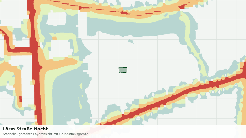 Statische Kartenansicht: Lärm Straße Nacht