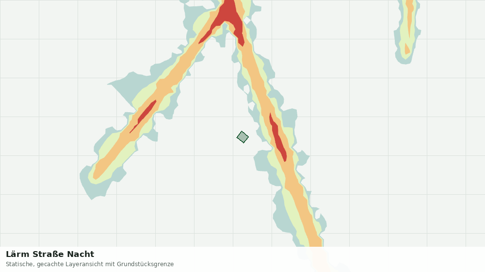 Statische Kartenansicht: Lärm Straße Nacht