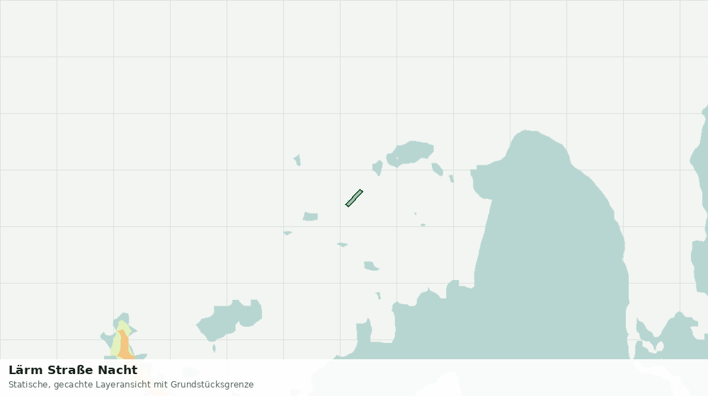 Statische Kartenansicht: Lärm Straße Nacht