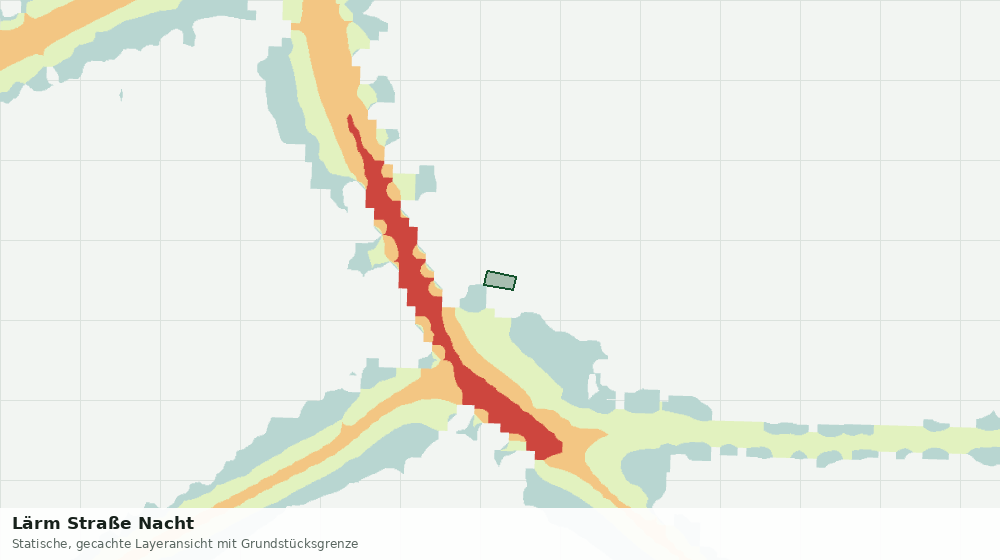 Statische Kartenansicht: Lärm Straße Nacht