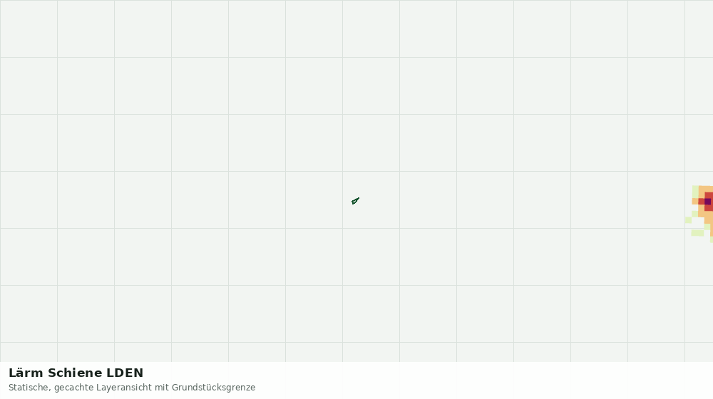 Statische Kartenansicht: Lärm Schiene LDEN