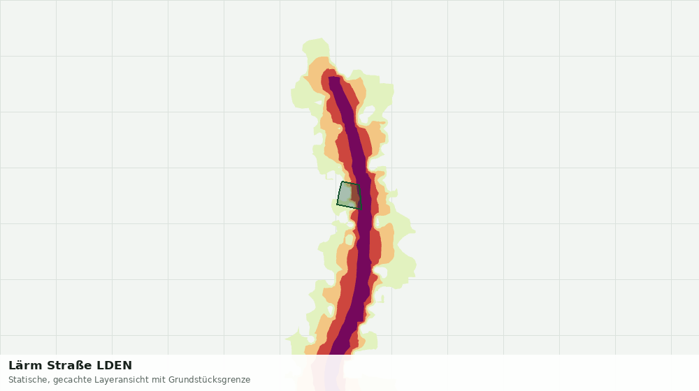 Statische Kartenansicht: Lärm Straße LDEN