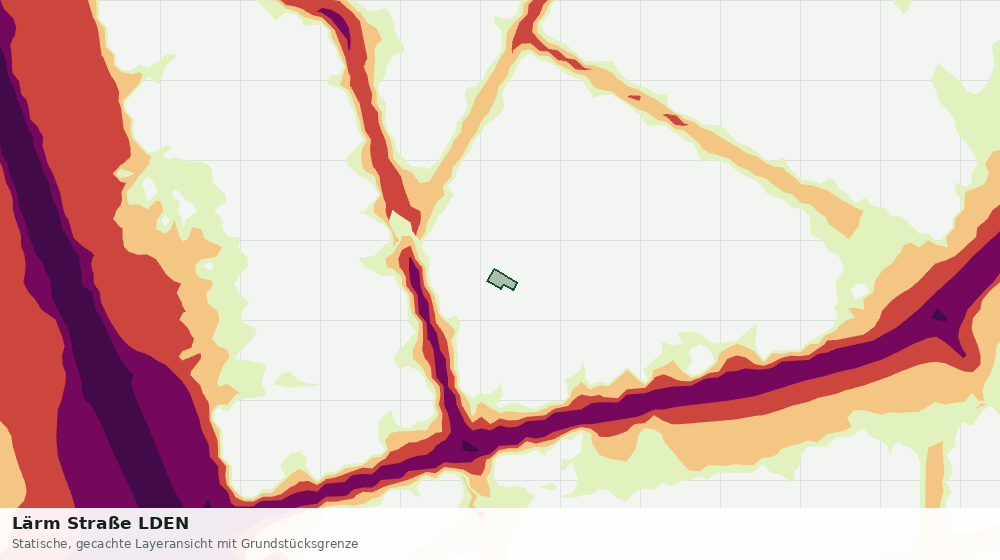 Statische Kartenansicht: Lärm Straße LDEN