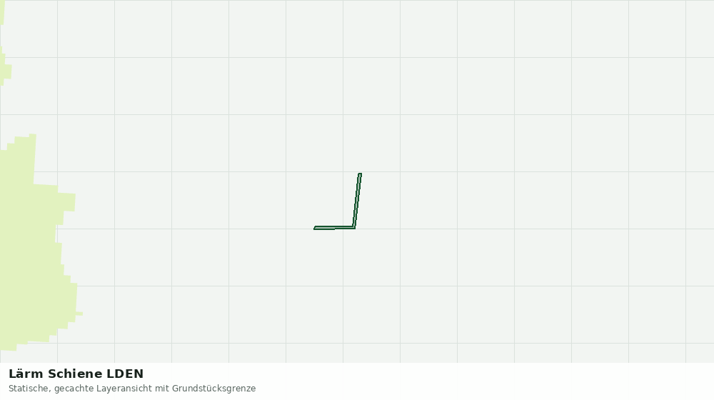 Statische Kartenansicht: Lärm Schiene LDEN
