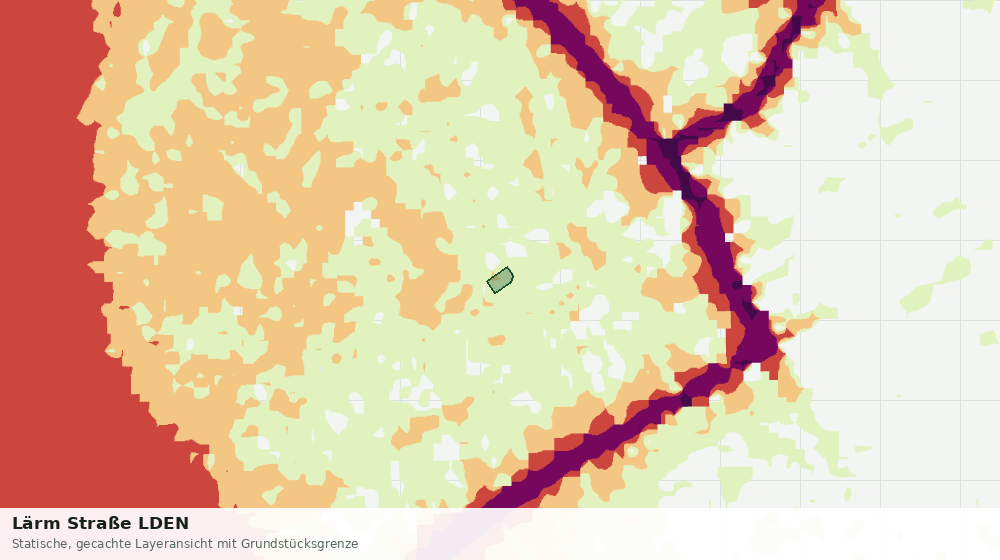 Statische Kartenansicht: Lärm Straße LDEN