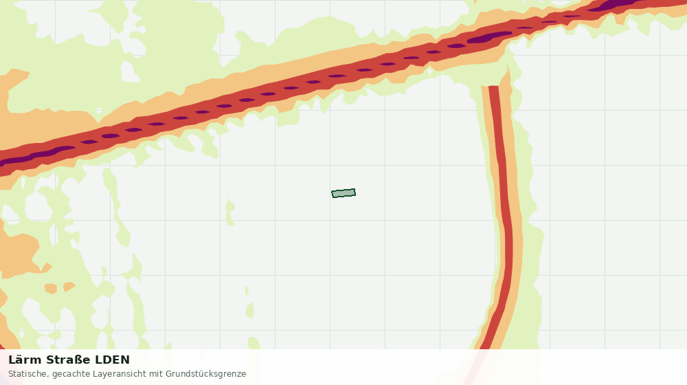 Statische Kartenansicht: Lärm Straße LDEN