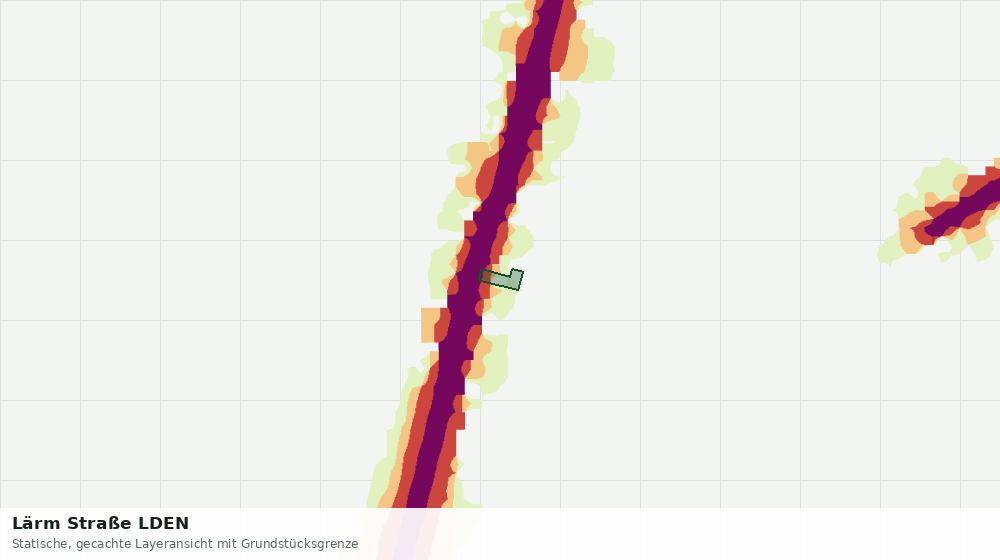 Statische Kartenansicht: Lärm Straße LDEN