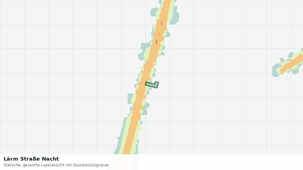 Statische Kartenansicht: Lärm Straße Nacht