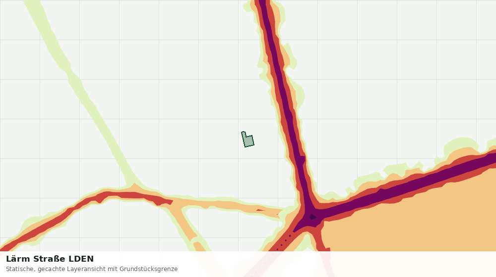 Statische Kartenansicht: Lärm Straße LDEN
