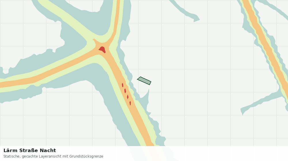 Statische Kartenansicht: Lärm Straße Nacht