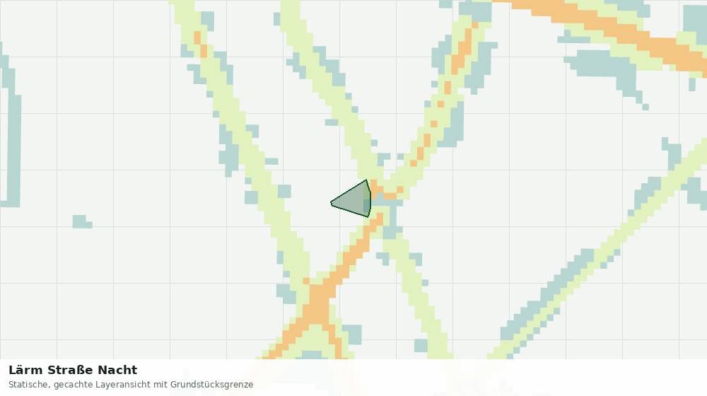 Statische Kartenansicht: Lärm Straße Nacht