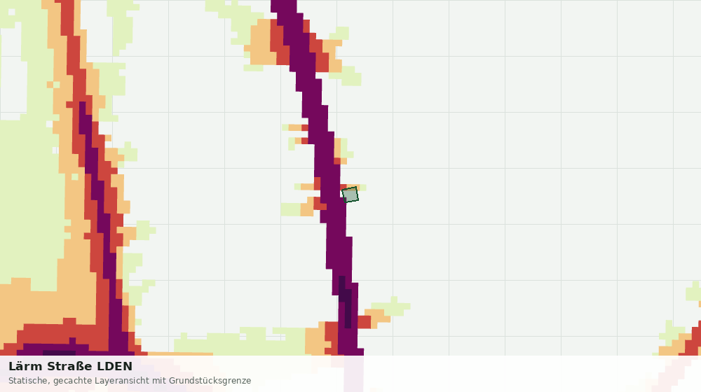 Statische Kartenansicht: Lärm Straße LDEN
