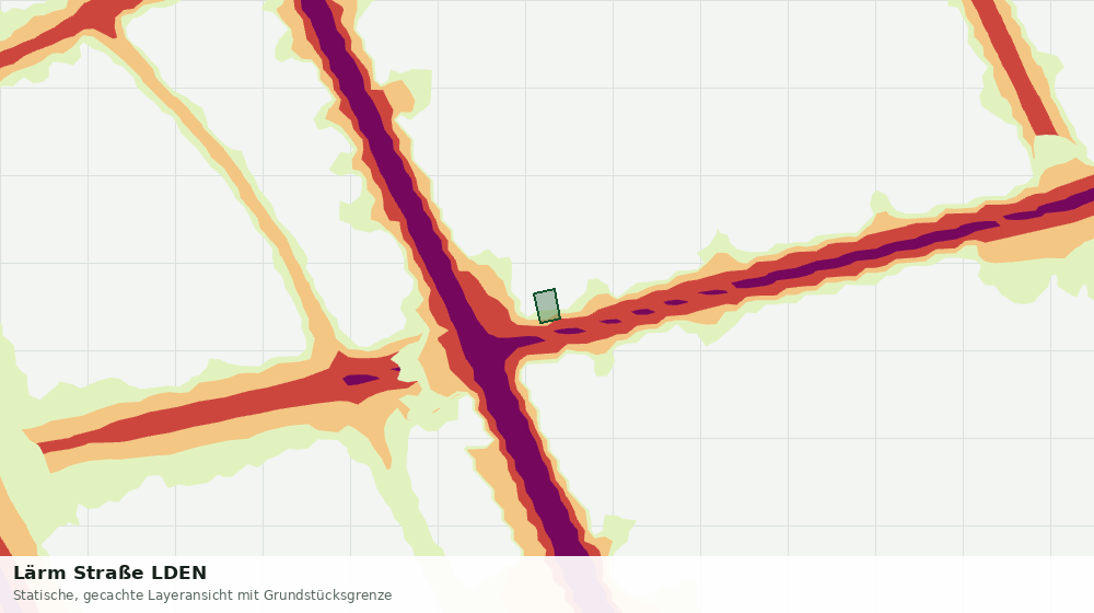 Statische Kartenansicht: Lärm Straße LDEN