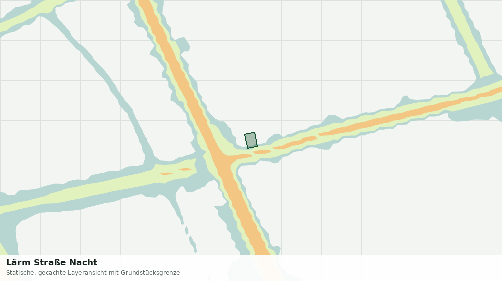 Statische Kartenansicht: Lärm Straße Nacht
