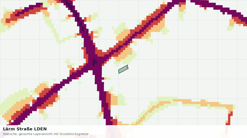 Statische Kartenansicht: Lärm Straße LDEN