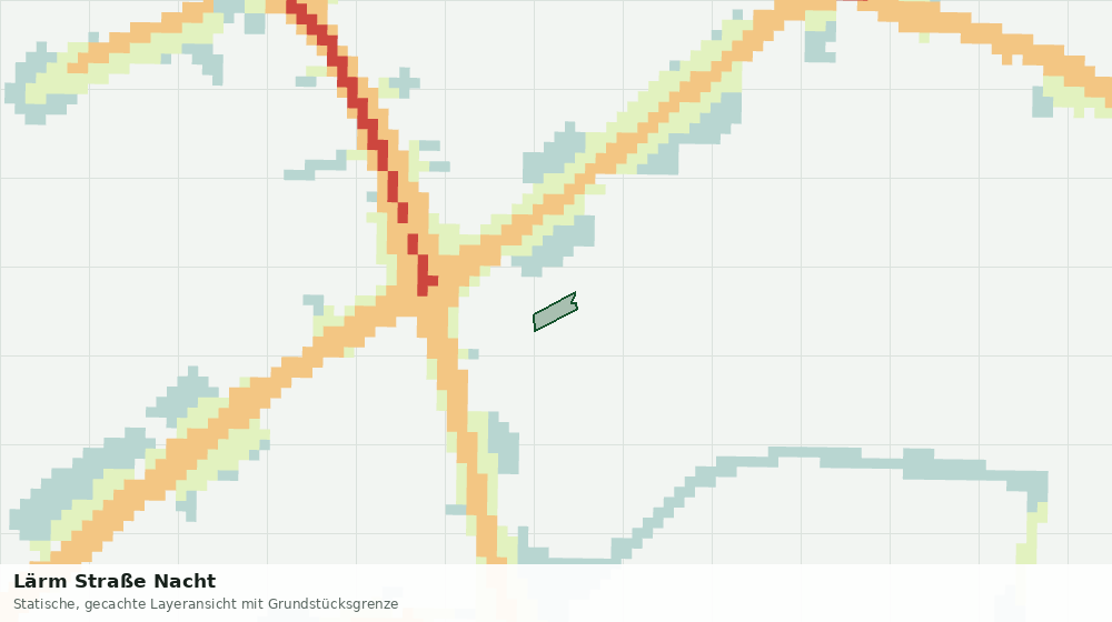 Statische Kartenansicht: Lärm Straße Nacht