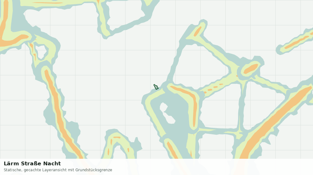 Statische Kartenansicht: Lärm Straße Nacht