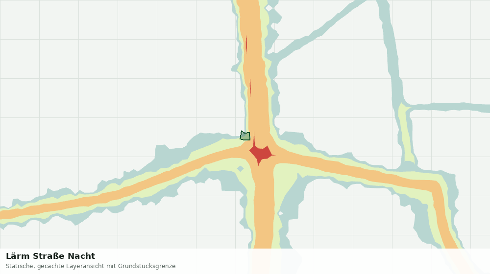 Statische Kartenansicht: Lärm Straße Nacht