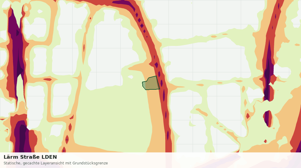 Statische Kartenansicht: Lärm Straße LDEN