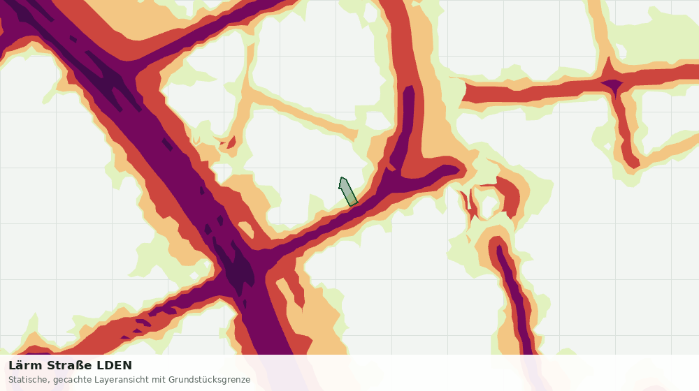 Statische Kartenansicht: Lärm Straße LDEN
