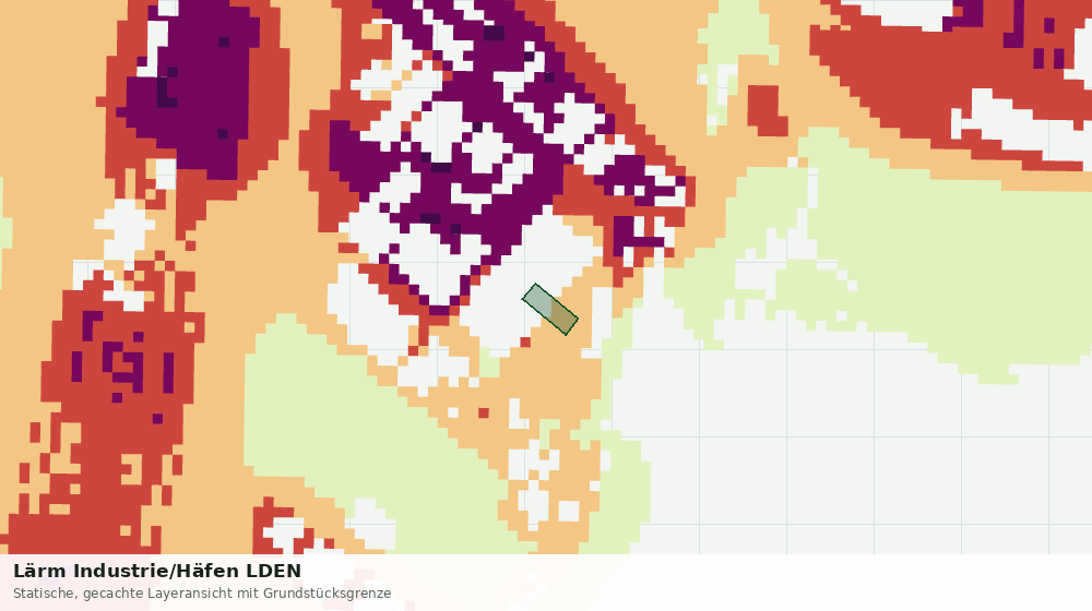 Statische Kartenansicht: Lärm Industrie/Häfen LDEN