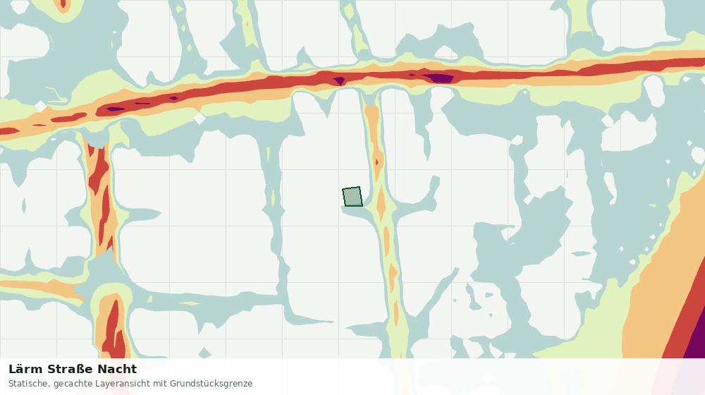 Statische Kartenansicht: Lärm Straße Nacht