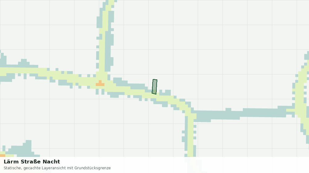 Statische Kartenansicht: Lärm Straße Nacht