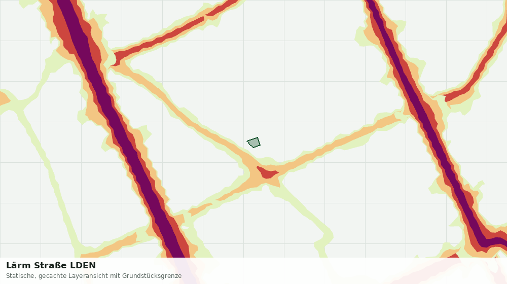 Statische Kartenansicht: Lärm Straße LDEN