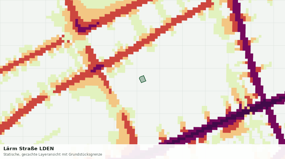 Statische Kartenansicht: Lärm Straße LDEN