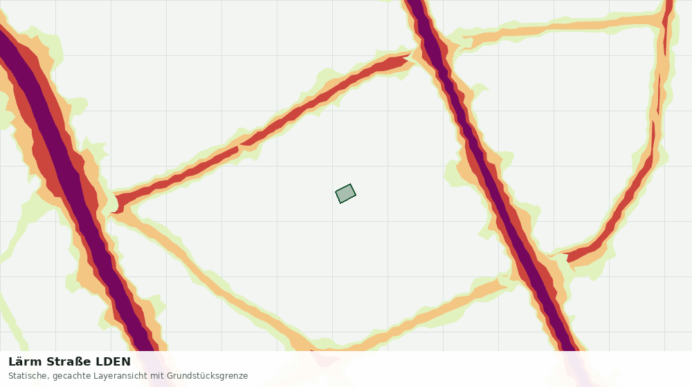 Statische Kartenansicht: Lärm Straße LDEN