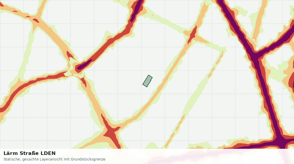 Statische Kartenansicht: Lärm Straße LDEN