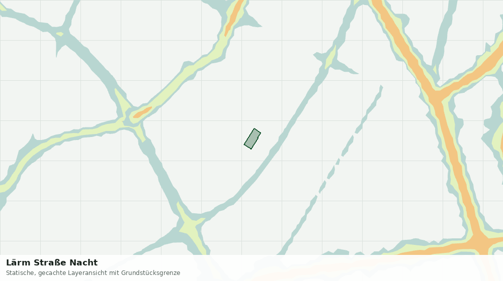 Statische Kartenansicht: Lärm Straße Nacht
