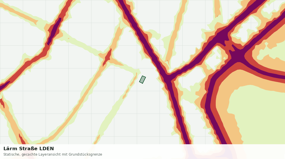 Statische Kartenansicht: Lärm Straße LDEN
