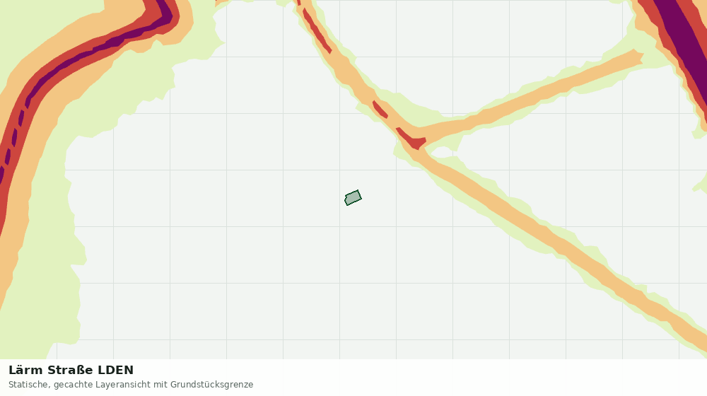Statische Kartenansicht: Lärm Straße LDEN