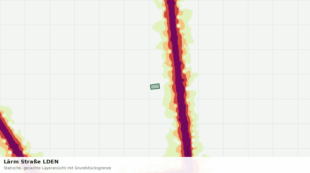 Statische Kartenansicht: Lärm Straße LDEN