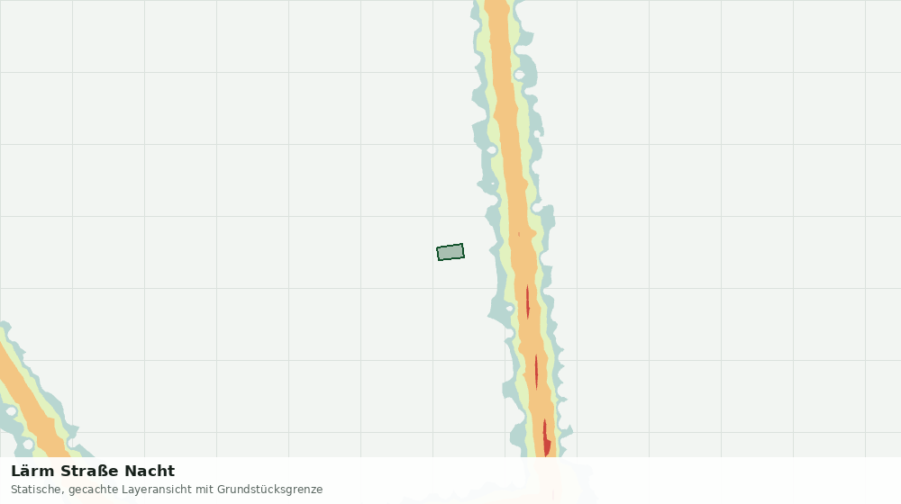Statische Kartenansicht: Lärm Straße Nacht