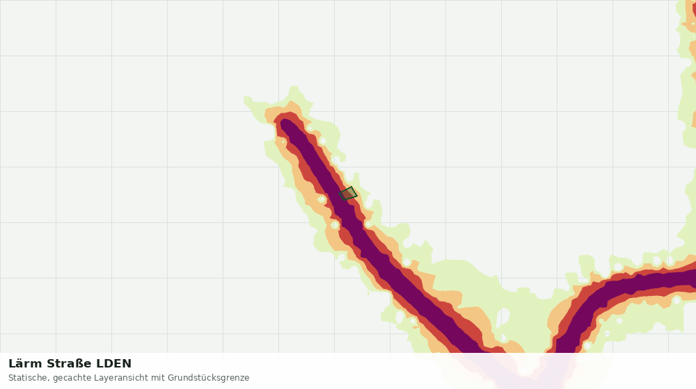 Statische Kartenansicht: Lärm Straße LDEN