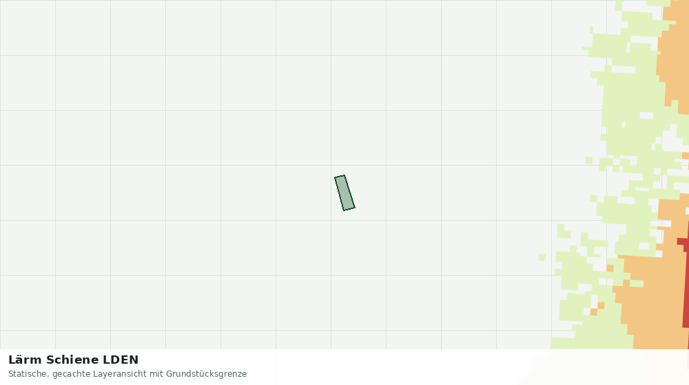 Statische Kartenansicht: Lärm Schiene LDEN